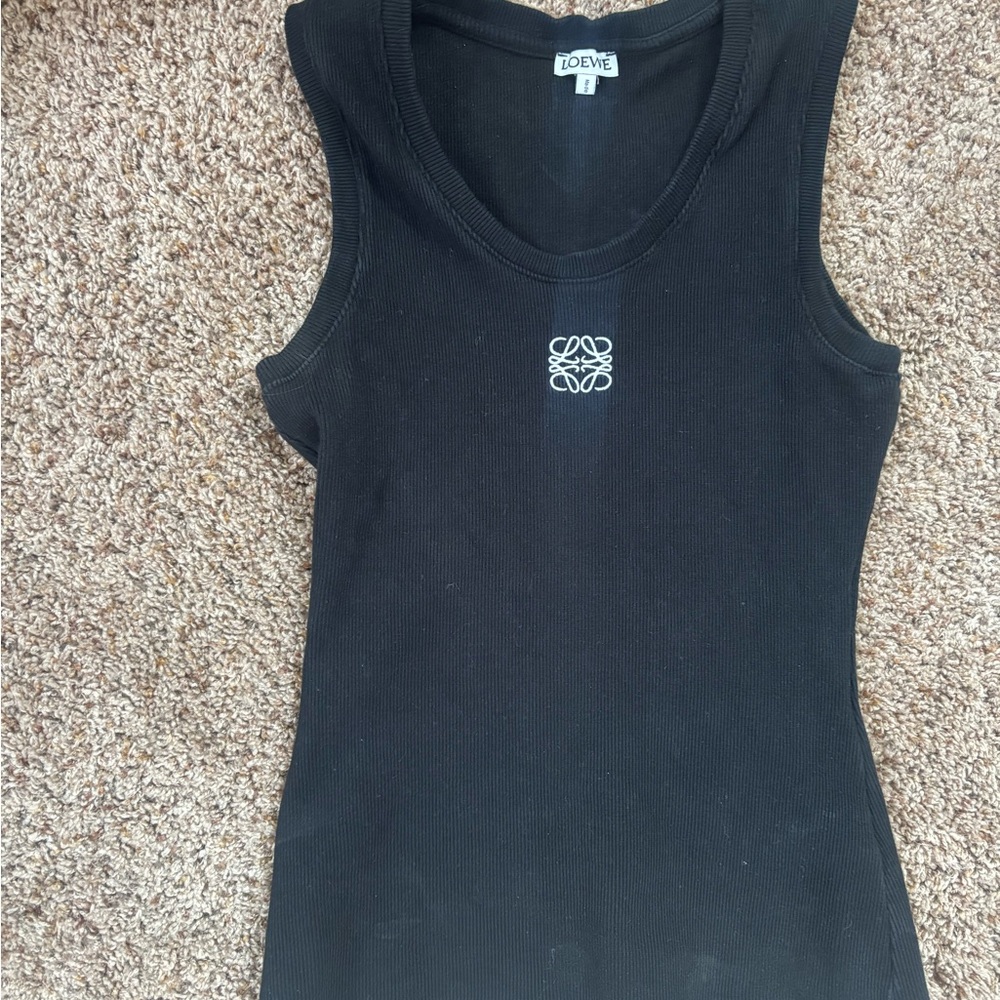 Loewe Black Tank Top with Logo